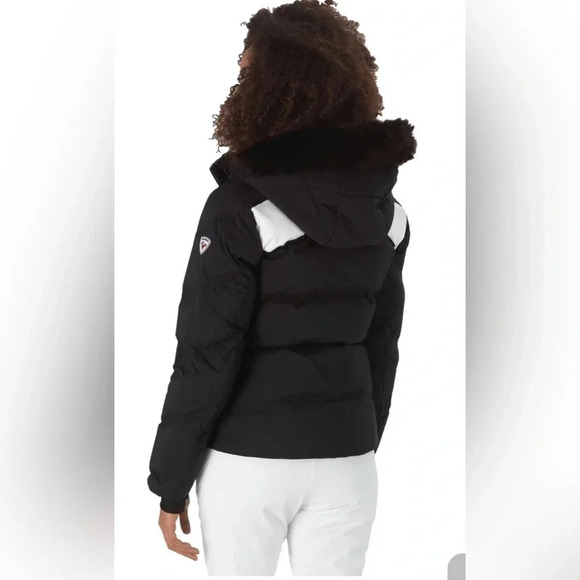 BNWT Rossignol Women's Signature Down Jacket Ski Coat - Black and White Medium - Picture 2 of 12